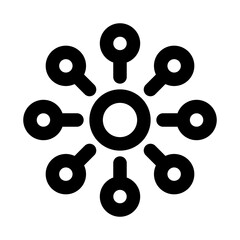 Connection icon. Modern line icon design with professional minimal vector styling crafted for networking, communication, links, relationships, and connectivity concepts