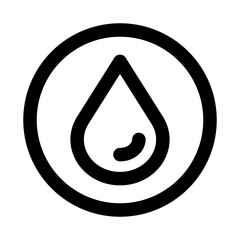 Water drop icon. Modern line icon design with professional minimal vector styling crafted for liquid, hydration, environment, conservation, and eco-friendly concepts