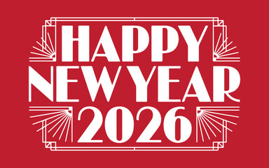 Celebrate the arrival of 2026 with this stylish New Year design, perfect for invitations, cards, and festive social media posts that capture the holiday spirit