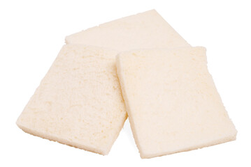 Bread slices with crusts removed