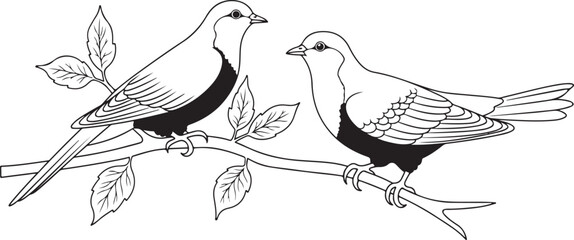 vector illustration of a bird