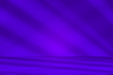 Wall interior background, studio and backdrops show products.with shadow from window color white and blue background for text insertion and presentation product	
