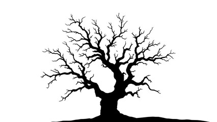 tree silhouette vector