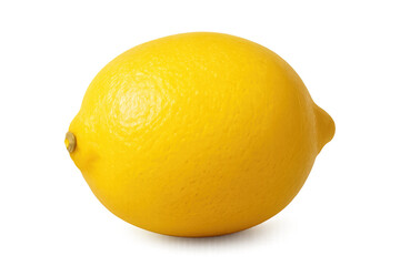 Whole yellow lemon, a fresh citrus fruit, providing sour flavor and vitamin c for healthy cooking and refreshing beverages
