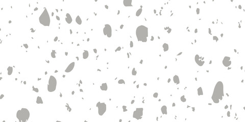 Black and white illustration of footprints in snow with a blue circle drop pattern design