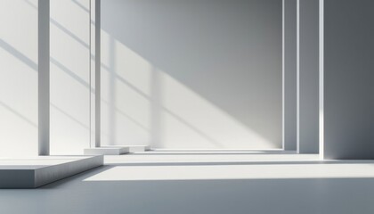 Fototapeta premium Bright minimalist space
