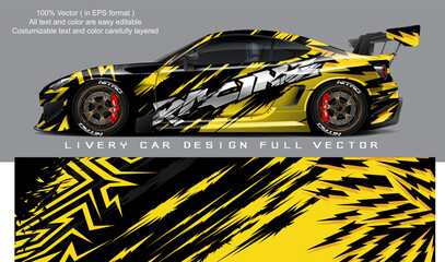 car livery graphic vector. abstract grunge background design for vehicle vinyl wrap and car branding