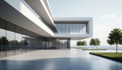 Obraz premium Modern glass facade