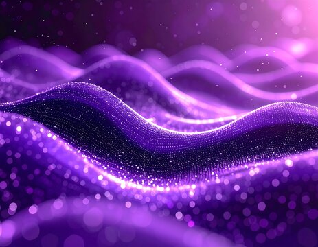 Abstract waves of shimmering particles