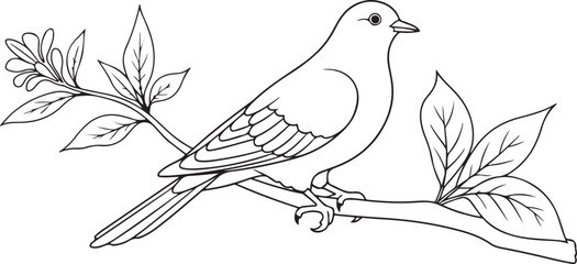 vector illustration of a dove