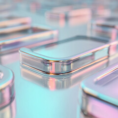 Retro-futuristic 3D abstract device — high-detail render