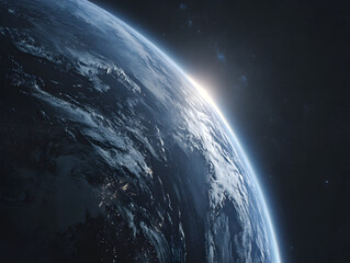 A breathtaking view of earth from space, showcasing the planets beauty