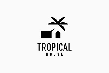 Palm house logo symbol icon design