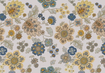 Colorful Geometric Multicolour All Over Fabric Design