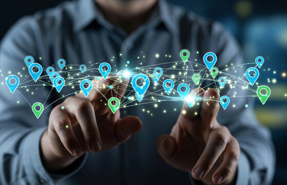 Global Network Connections & Geolocation Data Visualization