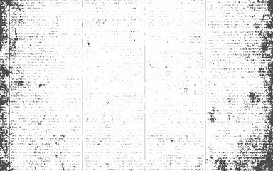 Rough vector background abstract grunge texture old vintage newspaper. Vector white and black newspaper paper grunge pattern old aged texture.
