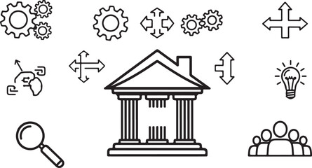 hand drawn vector illustration of a house