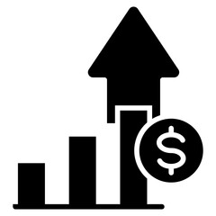 Growth  Icon Element For Design