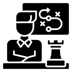Strategy  Icon Element For Design