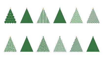 Creative Christmas Tree Icon Collection