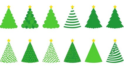 Creative Christmas Tree Icon Collection