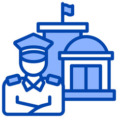 Building Security  Icon Element For Design