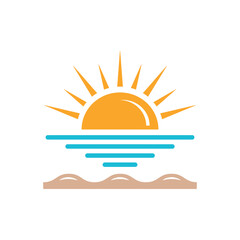 Colorful icon for morning view