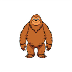 vector illustration of a cartoon lion