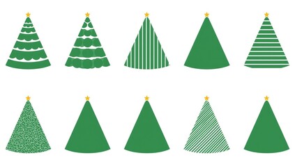Creative Christmas Tree Icon Collection