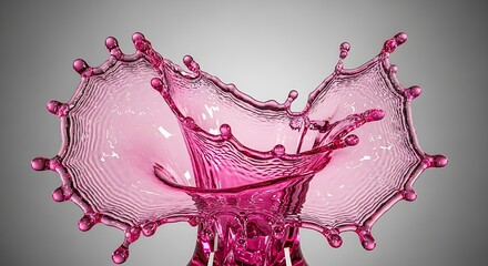 high-speed photograph capturing the precise moment of a dynamic liquid crown splash, illuminated in electric