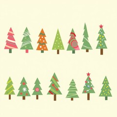 Festive Winter Tree Collection