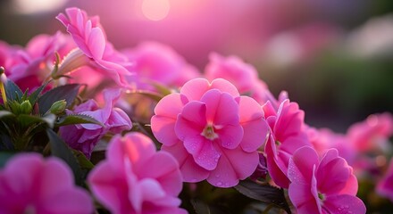pink flowers in the garden