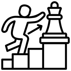 Career Path Icon Element For Design