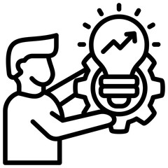 Skill Development Icon Element For Design