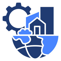 Infrastructure Icon Element For Design