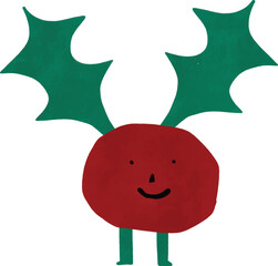 Cute Mistletoe Christmas Character