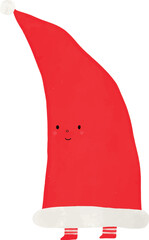 Cute Santa Hat Christmas Handdraw