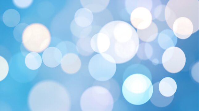 Abstract light blue bokeh background for digital paper and graphic design blurred circles and spots design