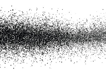 black grainy texture vector isolated on a white background. black dots, particles, or specks for design elements of a decorative element background
