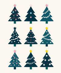 Festive Christmas Tree Set