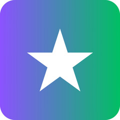 Obraz premium star icon on square internet button