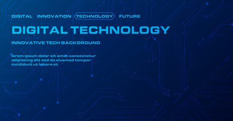 Digital UI Circuit Blueprint Background. Blueprint-style interface with organized circuit lines and soft illuminated tech accents.