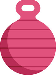 Fitness ball promoting active lifestyle and exercise, symbolizing health and wellness