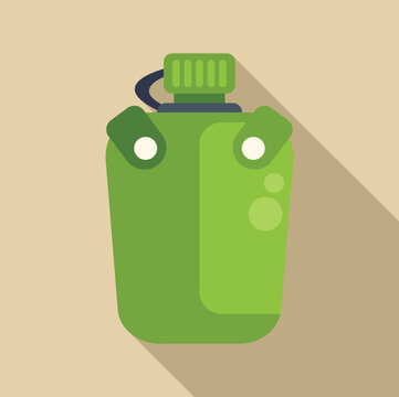 green canteen flat design clip art preview