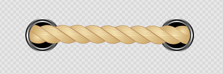 Nautical rope. Round and square rope frames, cord borders. Sailing vector decoration elements. Rope marine, nautical border, cord round, string knot twisted illustration © kume111000