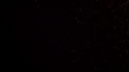 Colorful hearts fill the screen with joy and romance at night during a special celebration