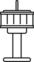 Airport control tower, a vital hub for managing air traffic, ensuring safe takeoffs and landings