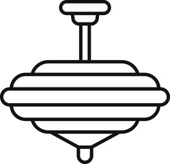 Classic whirligig toy spinning, providing entertainment and amusement for kids of all ages