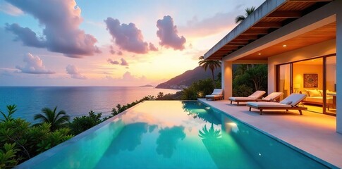 Luxurious Ocean View Villa with Private Pool Unwind in Spacious Comfort, Enjoy Breathtaking Sunsets and Tranquil Sounds of Nature. Perfect for a Relaxing Holiday Getaway.