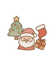 santa claus with a bag